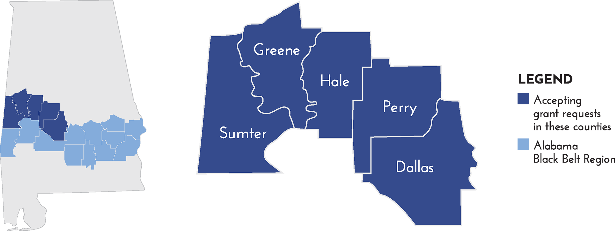 Black Belt counties of Alabama